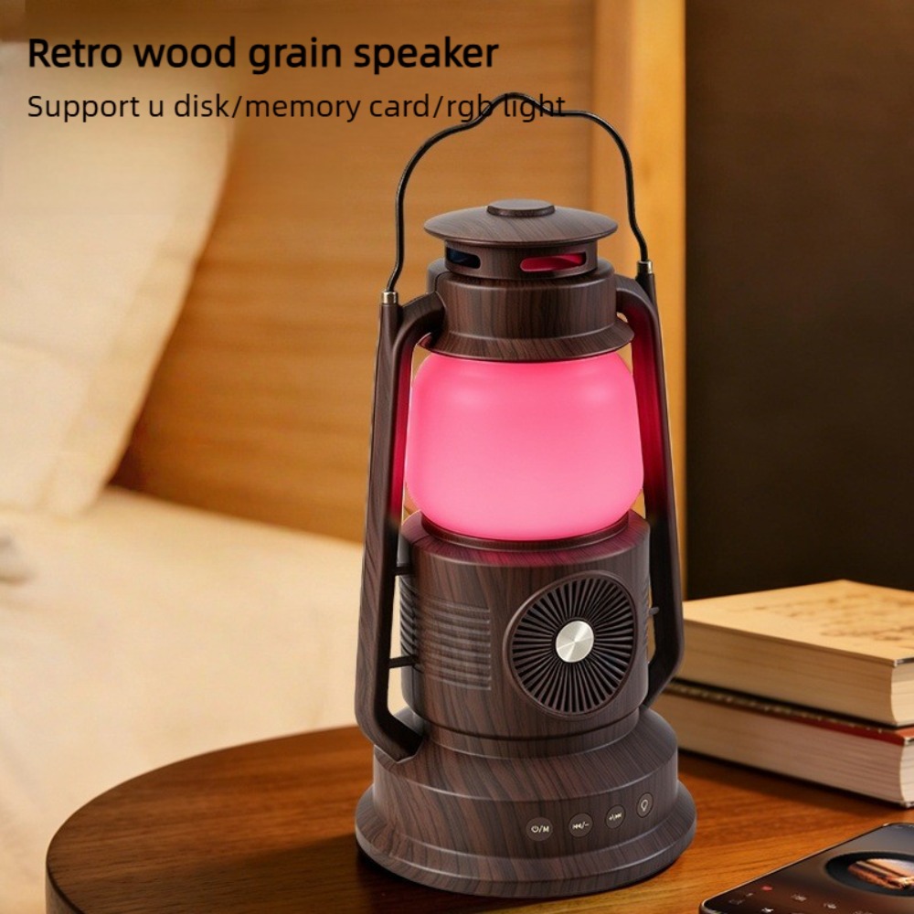 Audio Music Spotify - Lanterne vintage avec haut-parleur Bluetooth, lampe