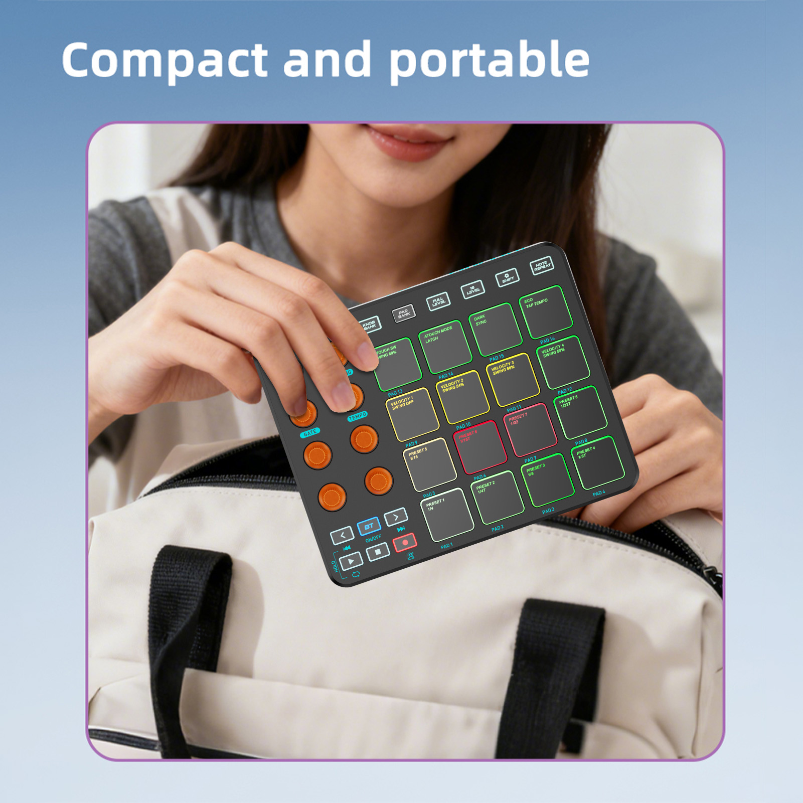 Contrôleur MIDI sans fil, clav - Midi Controller Pad avis et prix